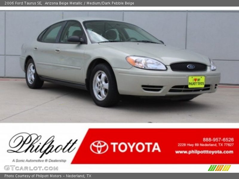 Arizona Beige Metallic / Medium/Dark Pebble Beige 2006 Ford Taurus SE