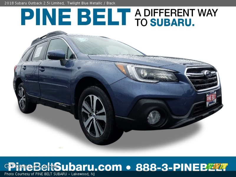 Twilight Blue Metallic / Black 2018 Subaru Outback 2.5i Limited