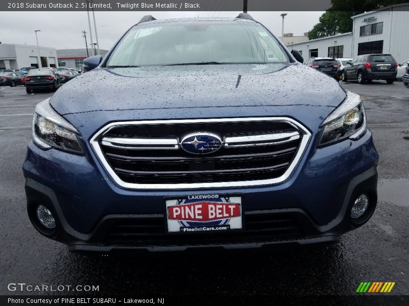 Twilight Blue Metallic / Black 2018 Subaru Outback 2.5i Limited
