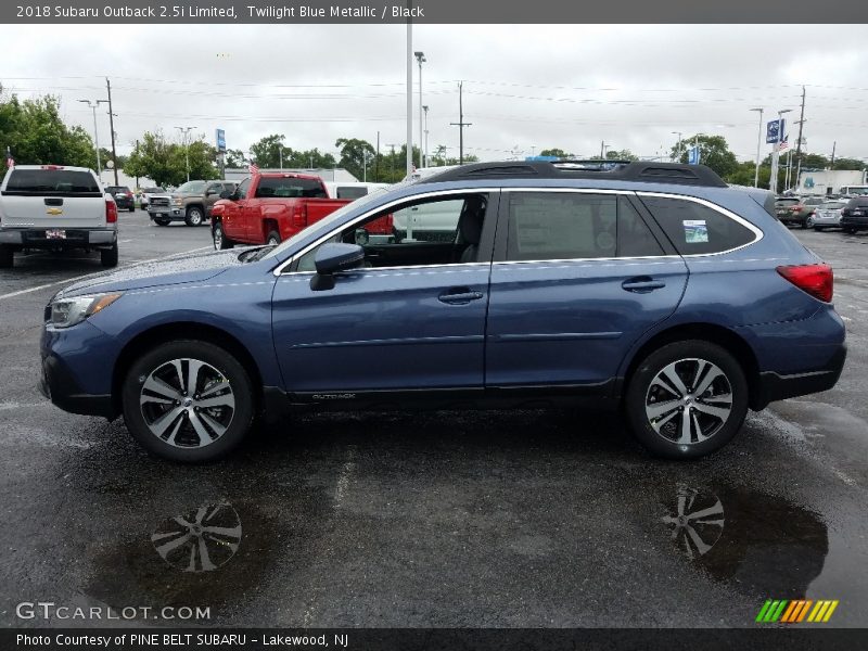 Twilight Blue Metallic / Black 2018 Subaru Outback 2.5i Limited