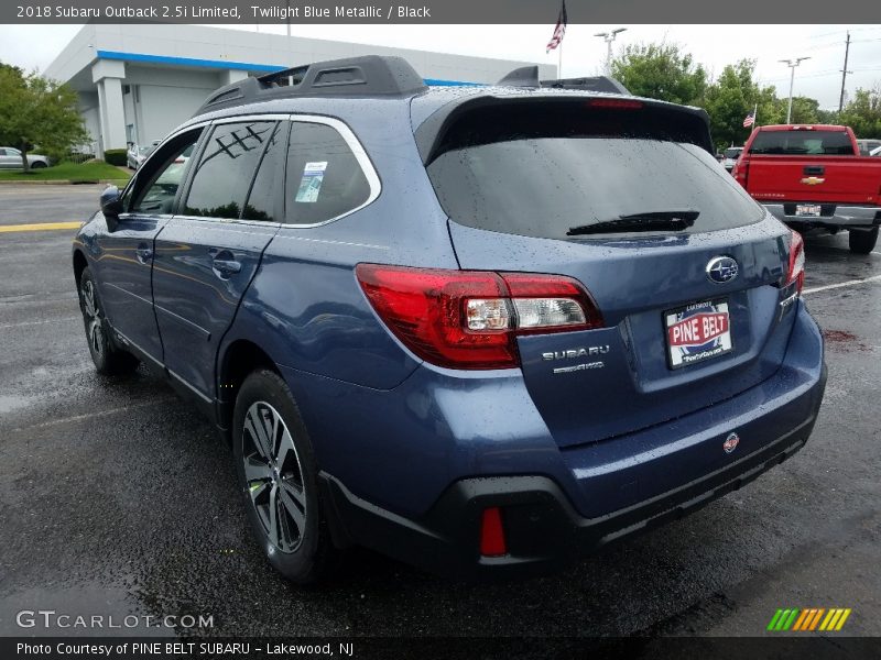 Twilight Blue Metallic / Black 2018 Subaru Outback 2.5i Limited