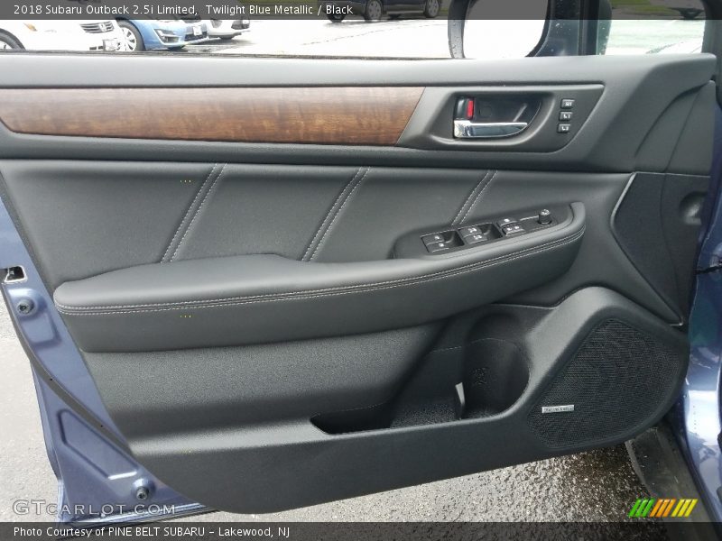 Twilight Blue Metallic / Black 2018 Subaru Outback 2.5i Limited
