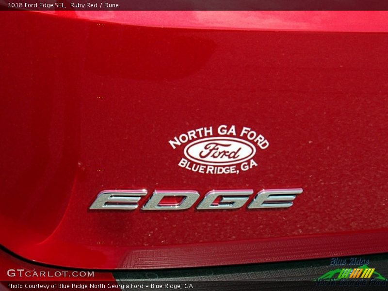Ruby Red / Dune 2018 Ford Edge SEL