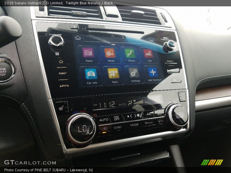 Twilight Blue Metallic / Black 2018 Subaru Outback 2.5i Limited
