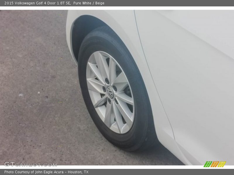 Pure White / Beige 2015 Volkswagen Golf 4 Door 1.8T SE