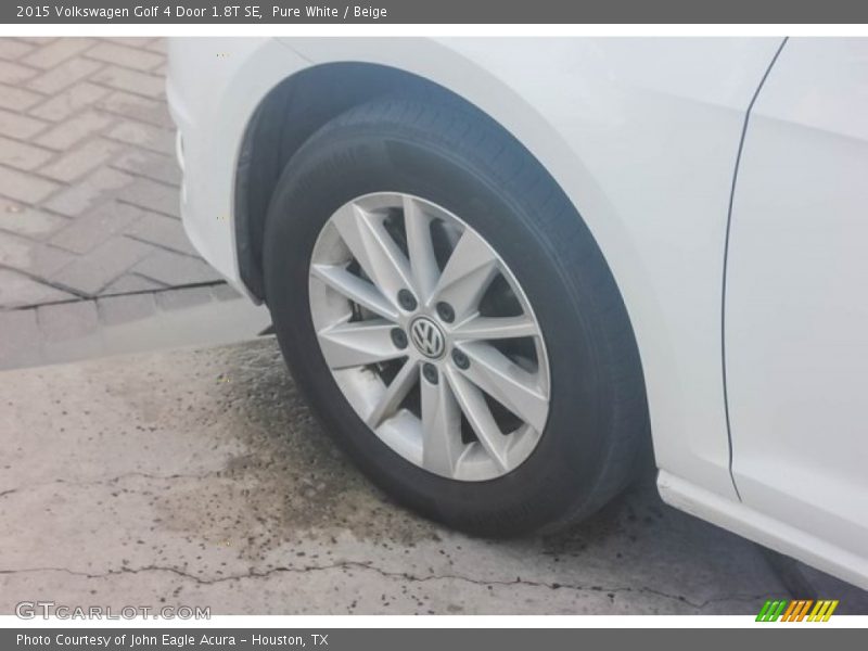 Pure White / Beige 2015 Volkswagen Golf 4 Door 1.8T SE