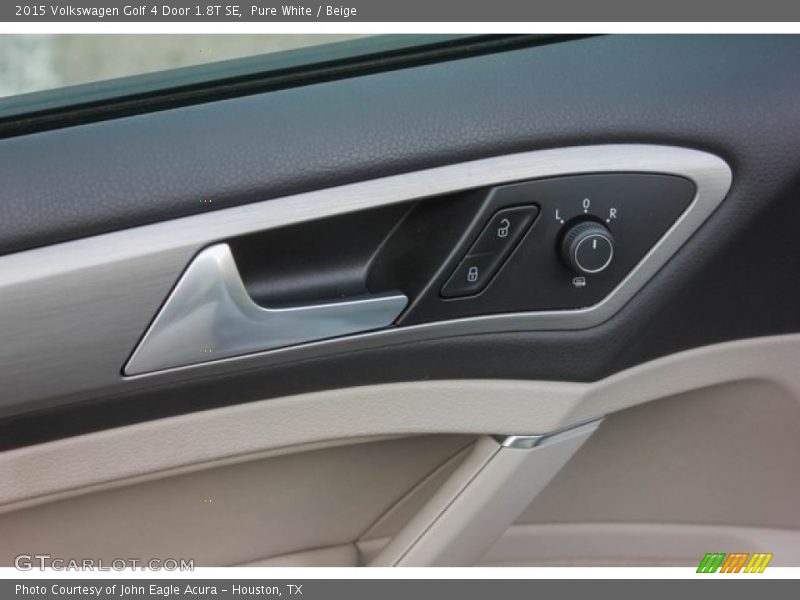 Pure White / Beige 2015 Volkswagen Golf 4 Door 1.8T SE