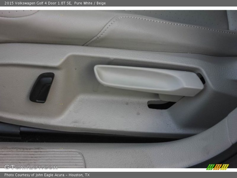 Pure White / Beige 2015 Volkswagen Golf 4 Door 1.8T SE