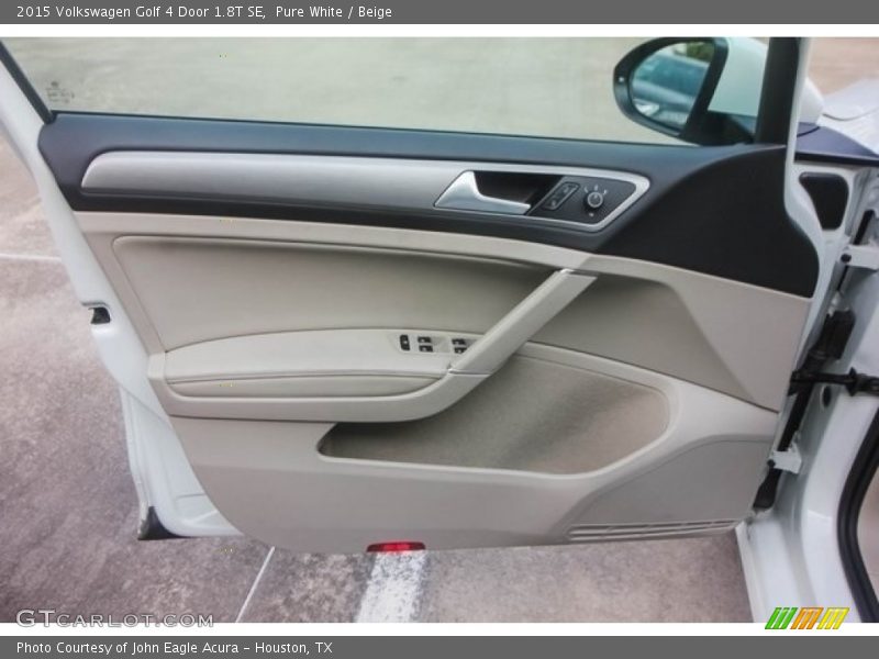 Pure White / Beige 2015 Volkswagen Golf 4 Door 1.8T SE