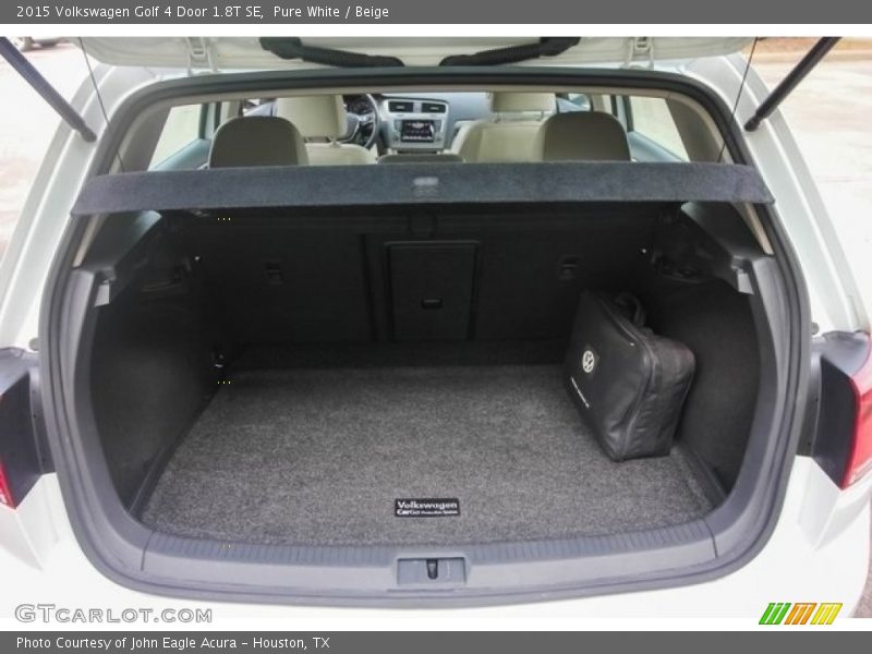 Pure White / Beige 2015 Volkswagen Golf 4 Door 1.8T SE