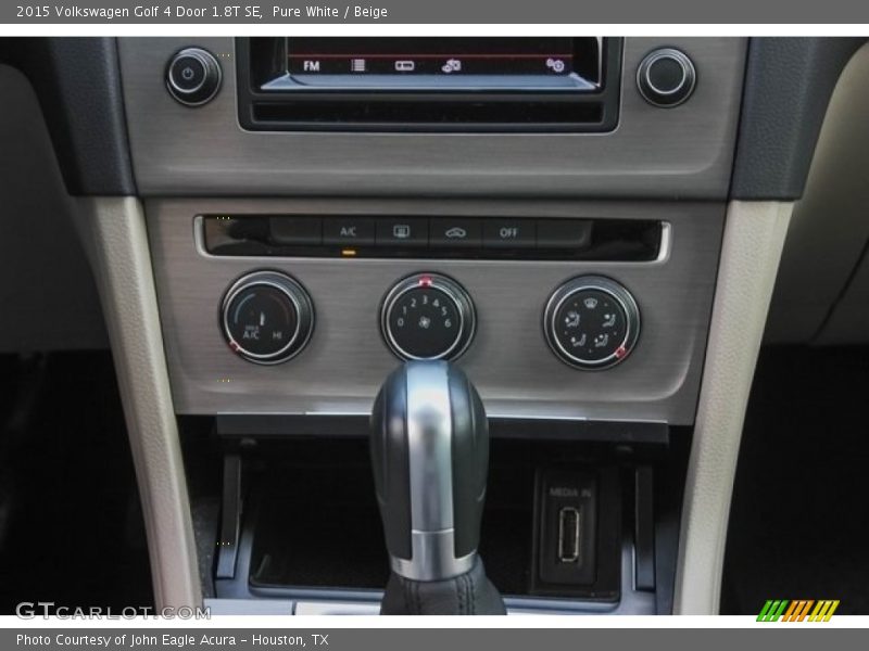 Pure White / Beige 2015 Volkswagen Golf 4 Door 1.8T SE