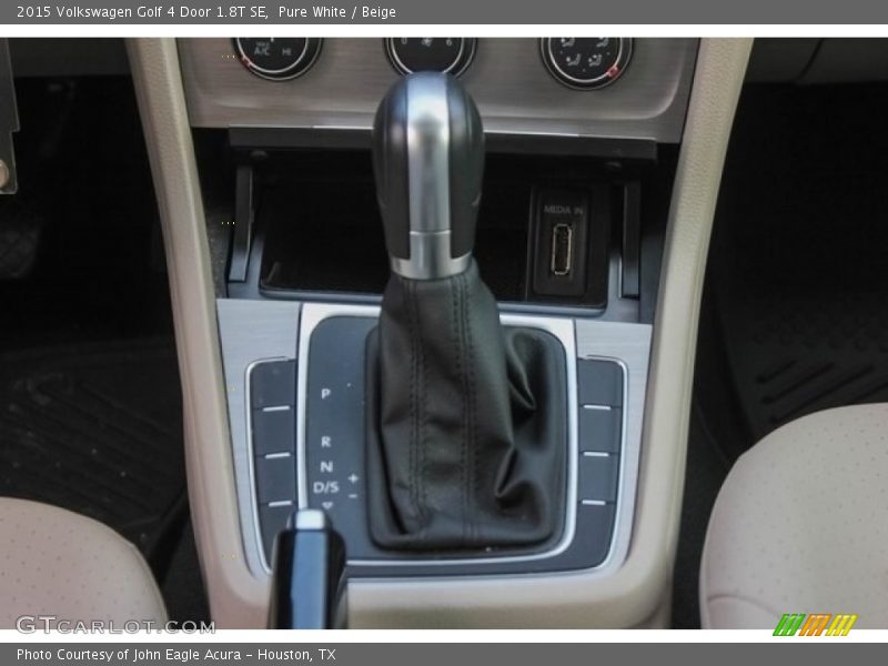 Pure White / Beige 2015 Volkswagen Golf 4 Door 1.8T SE