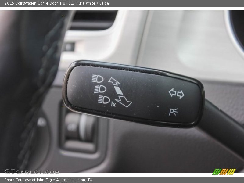 Pure White / Beige 2015 Volkswagen Golf 4 Door 1.8T SE