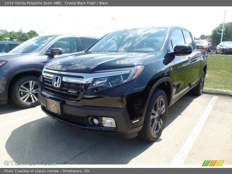 Crystal Black Pearl / Black 2019 Honda Ridgeline Sport AWD