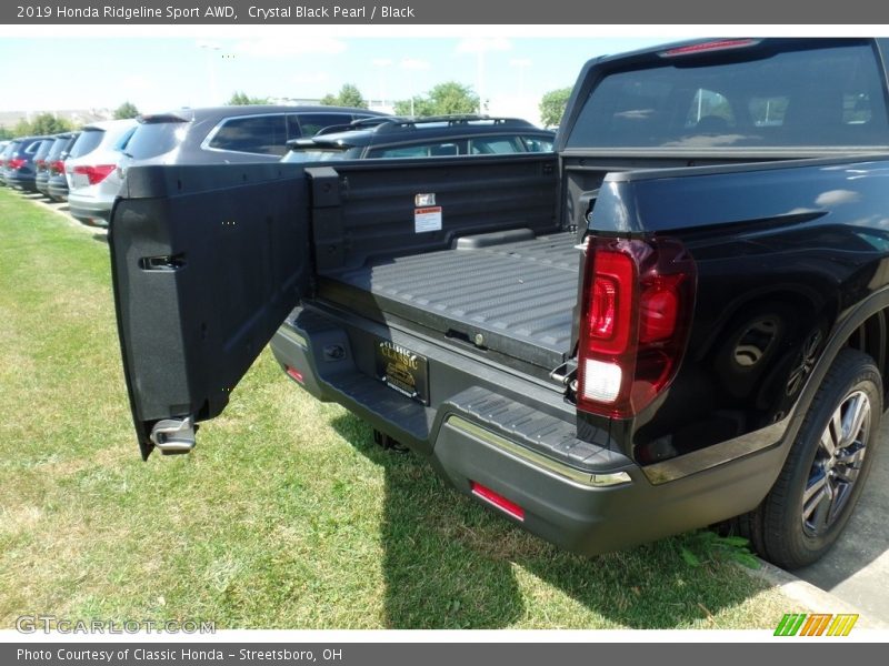 Crystal Black Pearl / Black 2019 Honda Ridgeline Sport AWD