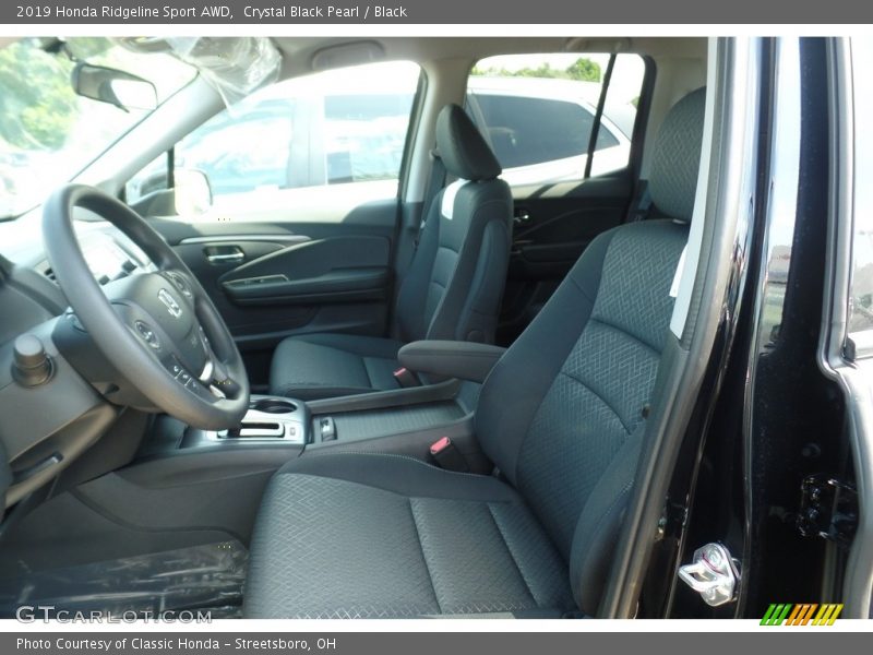 Crystal Black Pearl / Black 2019 Honda Ridgeline Sport AWD
