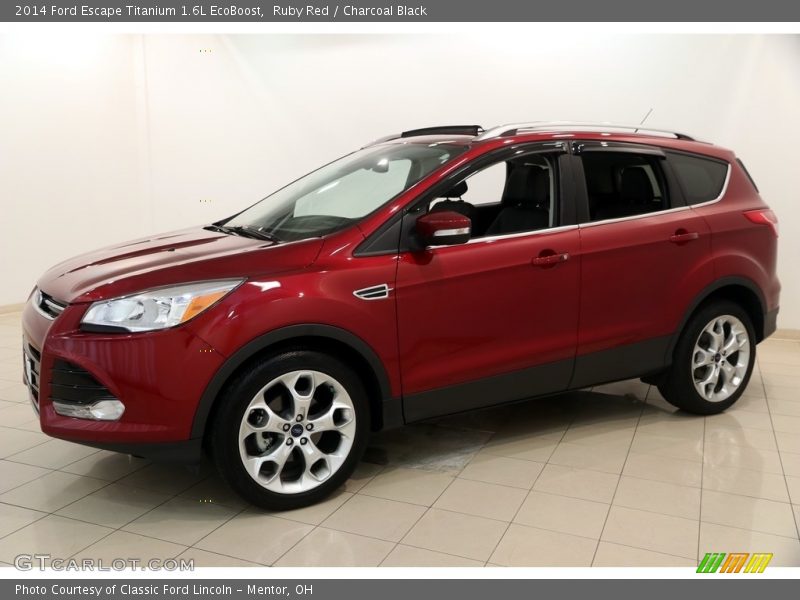 Ruby Red / Charcoal Black 2014 Ford Escape Titanium 1.6L EcoBoost