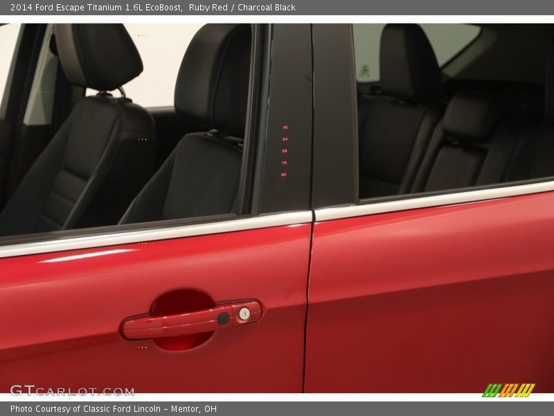 Ruby Red / Charcoal Black 2014 Ford Escape Titanium 1.6L EcoBoost