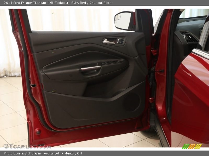 Ruby Red / Charcoal Black 2014 Ford Escape Titanium 1.6L EcoBoost