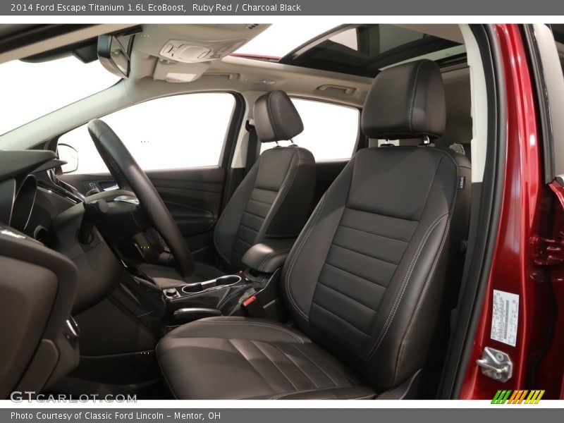 Ruby Red / Charcoal Black 2014 Ford Escape Titanium 1.6L EcoBoost