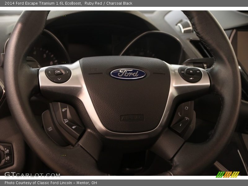 Ruby Red / Charcoal Black 2014 Ford Escape Titanium 1.6L EcoBoost