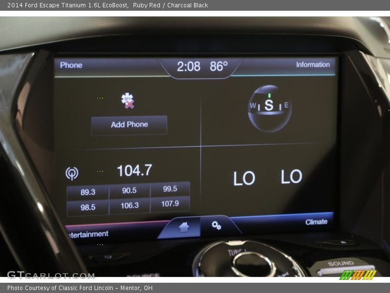 Ruby Red / Charcoal Black 2014 Ford Escape Titanium 1.6L EcoBoost