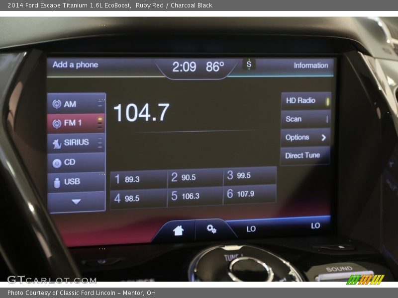 Ruby Red / Charcoal Black 2014 Ford Escape Titanium 1.6L EcoBoost