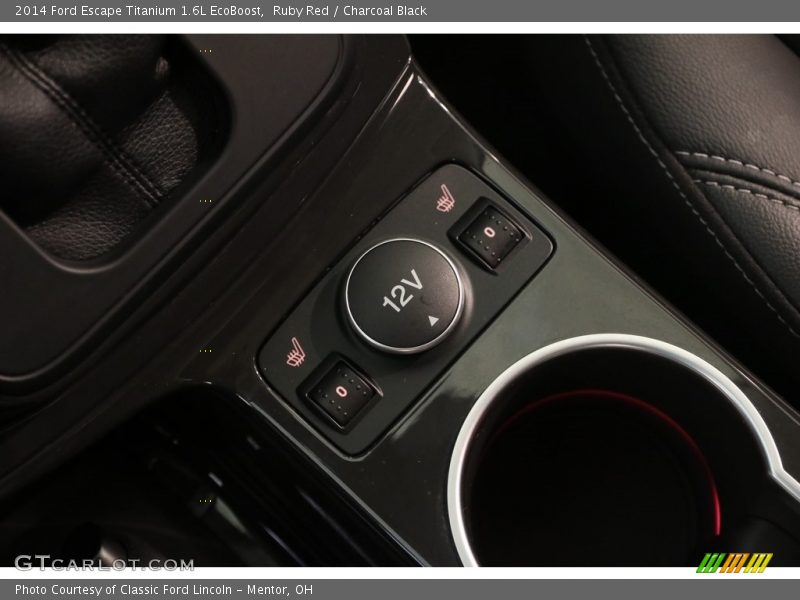 Ruby Red / Charcoal Black 2014 Ford Escape Titanium 1.6L EcoBoost