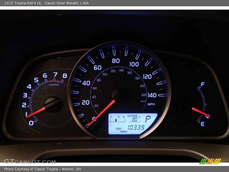 Classic Silver Metallic / Ash 2015 Toyota RAV4 LE