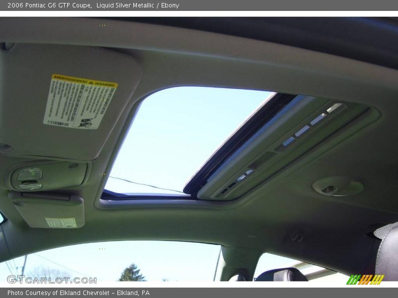 Liquid Silver Metallic / Ebony 2006 Pontiac G6 GTP Coupe