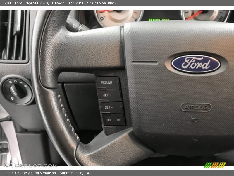 Tuxedo Black Metallic / Charcoal Black 2010 Ford Edge SEL AWD
