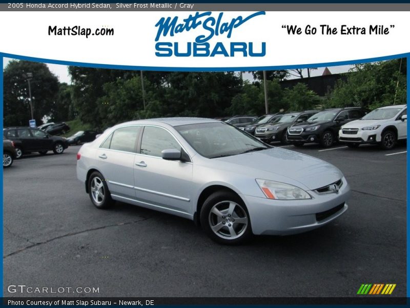 Silver Frost Metallic / Gray 2005 Honda Accord Hybrid Sedan