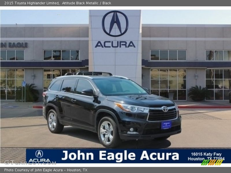 Attitude Black Metallic / Black 2015 Toyota Highlander Limited