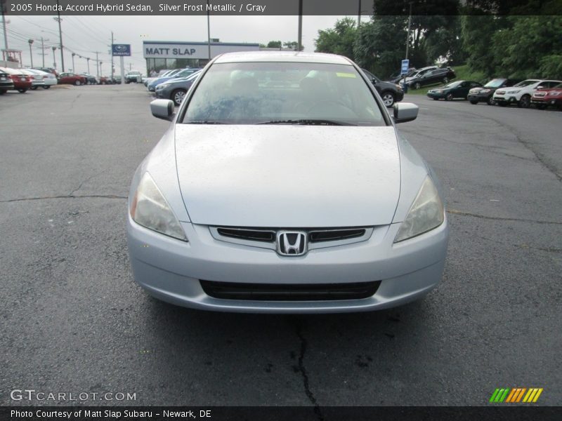 Silver Frost Metallic / Gray 2005 Honda Accord Hybrid Sedan
