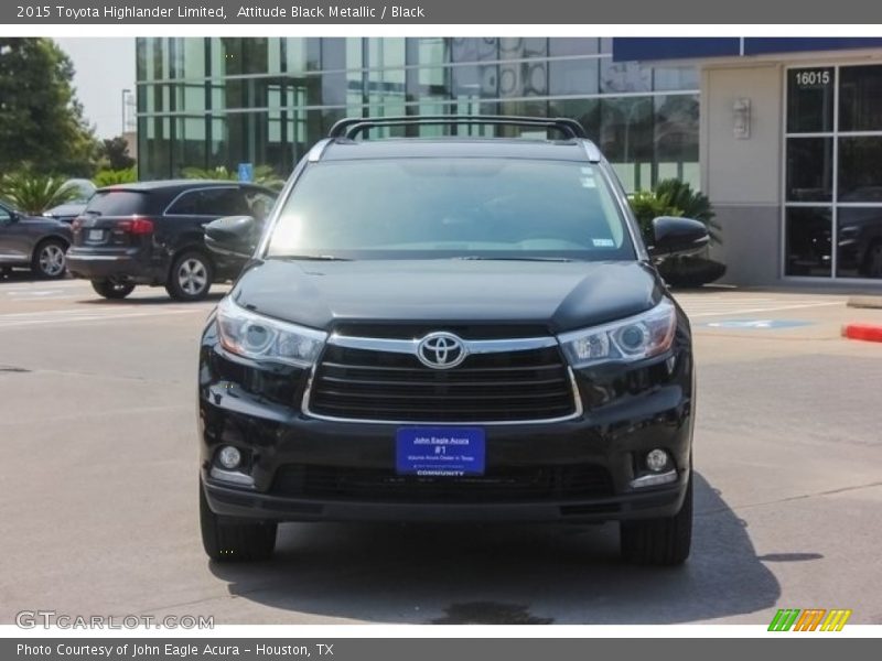 Attitude Black Metallic / Black 2015 Toyota Highlander Limited