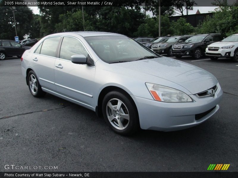 Silver Frost Metallic / Gray 2005 Honda Accord Hybrid Sedan