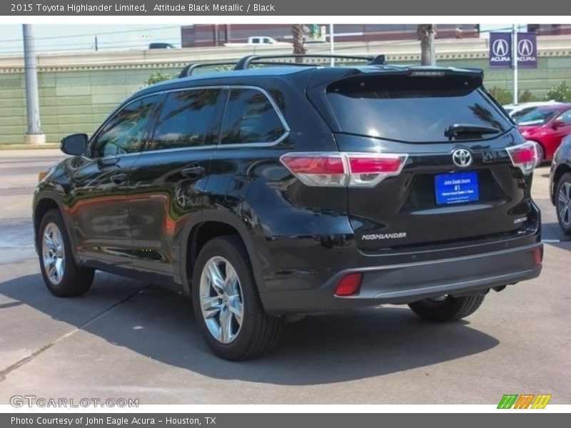 Attitude Black Metallic / Black 2015 Toyota Highlander Limited