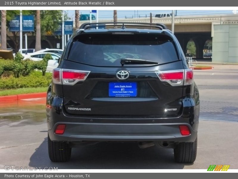 Attitude Black Metallic / Black 2015 Toyota Highlander Limited