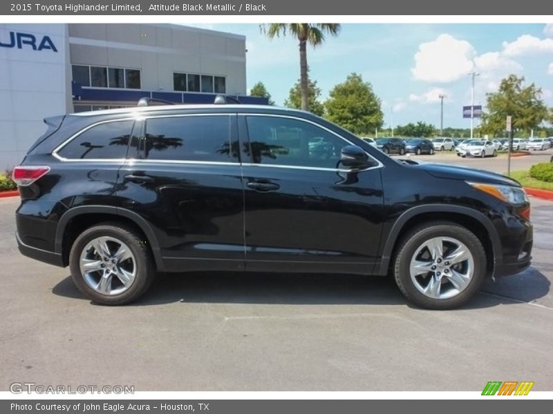 Attitude Black Metallic / Black 2015 Toyota Highlander Limited