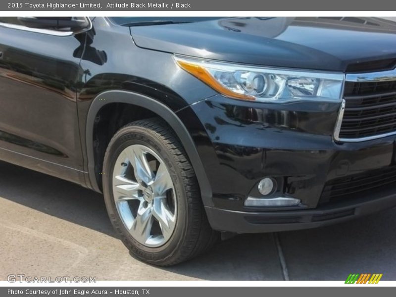 Attitude Black Metallic / Black 2015 Toyota Highlander Limited