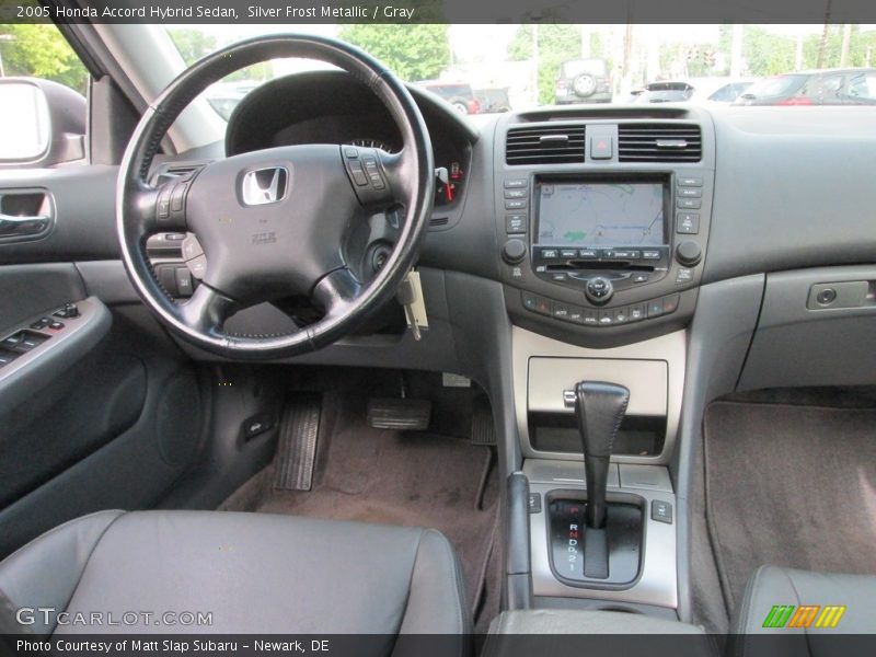 Silver Frost Metallic / Gray 2005 Honda Accord Hybrid Sedan