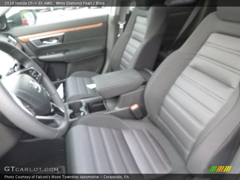 White Diamond Pearl / Black 2018 Honda CR-V EX AWD
