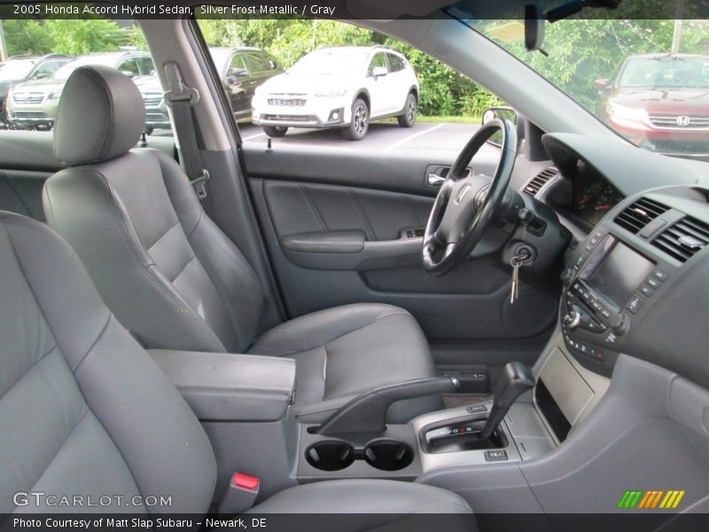 Silver Frost Metallic / Gray 2005 Honda Accord Hybrid Sedan