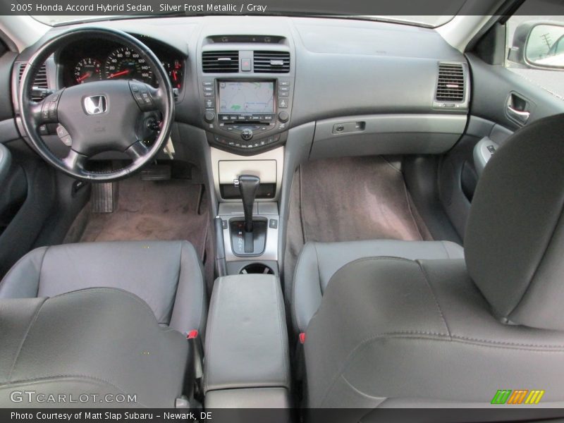 Silver Frost Metallic / Gray 2005 Honda Accord Hybrid Sedan