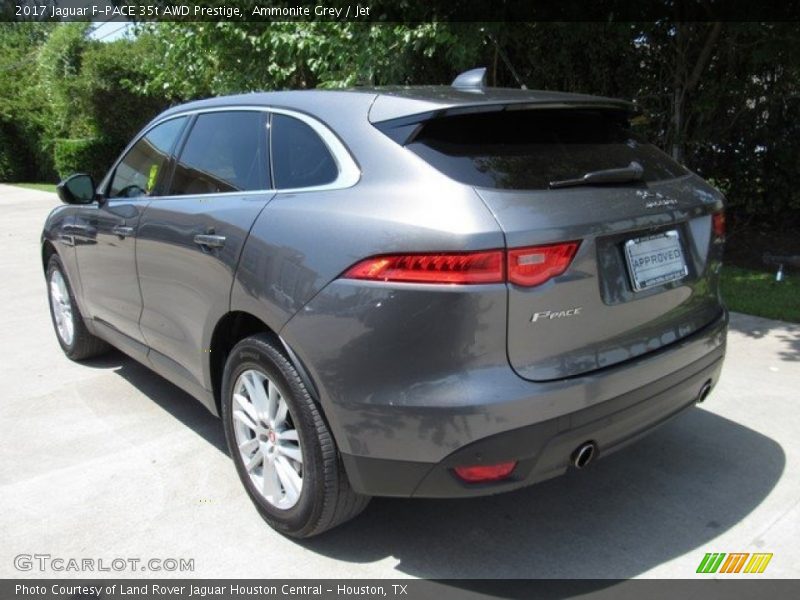 Ammonite Grey / Jet 2017 Jaguar F-PACE 35t AWD Prestige
