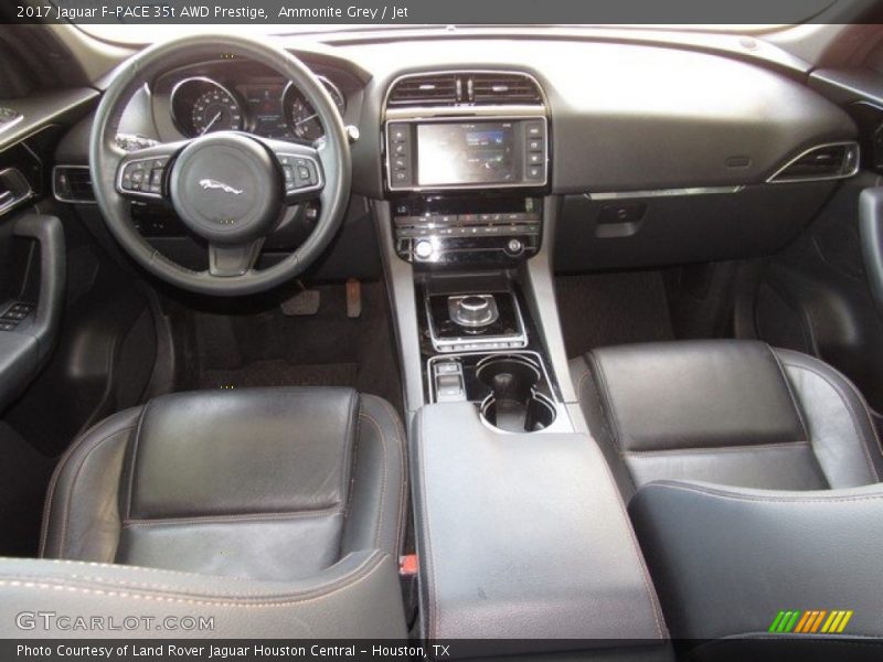 Ammonite Grey / Jet 2017 Jaguar F-PACE 35t AWD Prestige