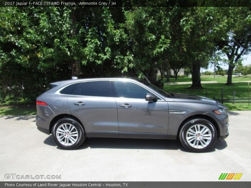 Ammonite Grey / Jet 2017 Jaguar F-PACE 35t AWD Prestige