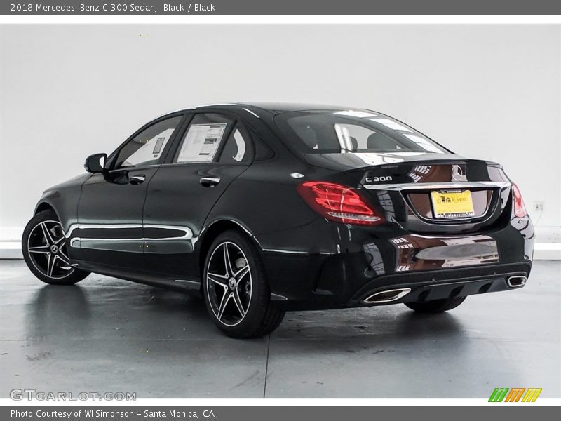 Black / Black 2018 Mercedes-Benz C 300 Sedan