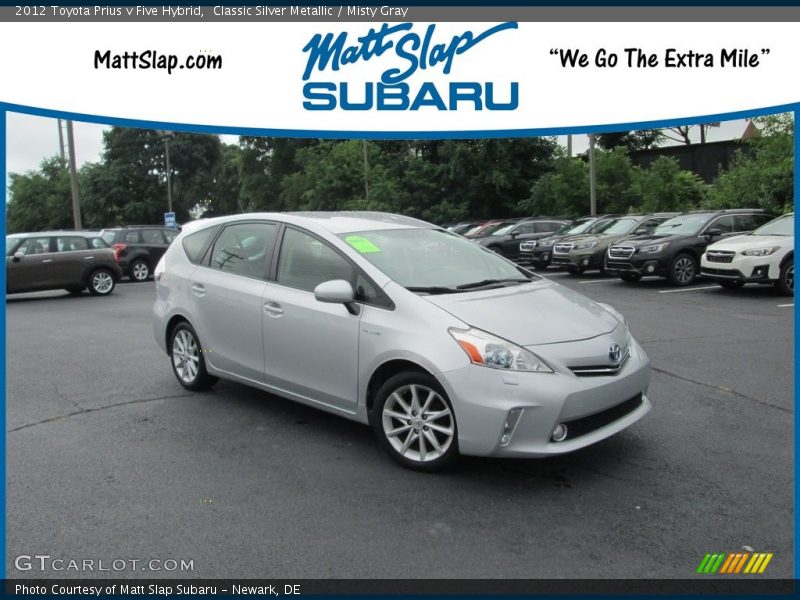 Classic Silver Metallic / Misty Gray 2012 Toyota Prius v Five Hybrid