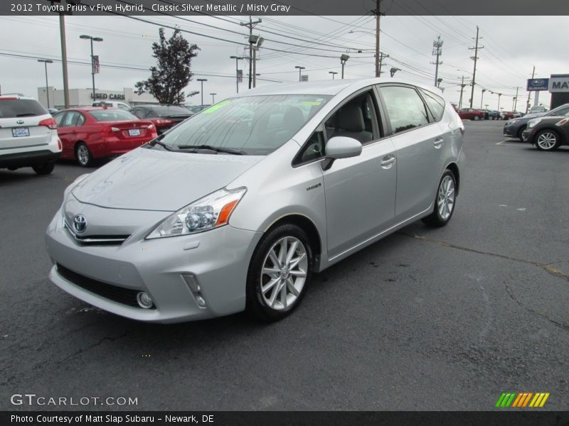 Classic Silver Metallic / Misty Gray 2012 Toyota Prius v Five Hybrid